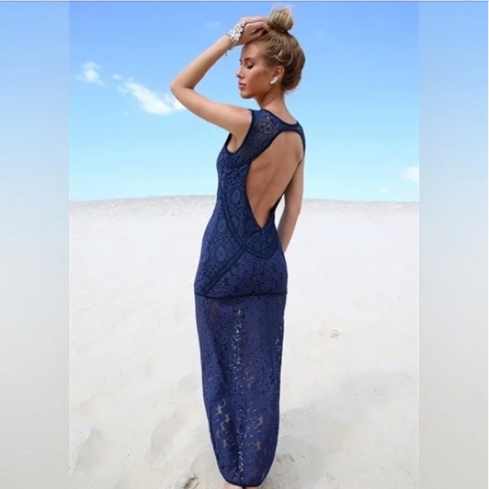 Sabo Skirt Open Back Lace Dress